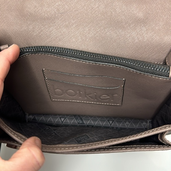 Botkier Cobble Hill grey leather double strap crossbody bag - Picture 6 of 15
